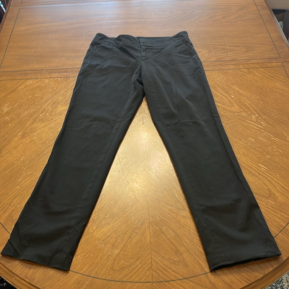 GUCCI Vintage Y2K Straight Leg Ankle Pants Black Sz 38 Italy 24” inseam